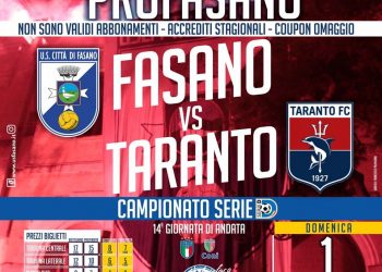 Fasano, contro il Taranto indetta la giornata “ProFasano”