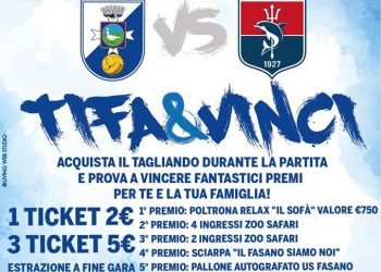 Fasano-Taranto, il ricavato verrà devoluto in beneficenza