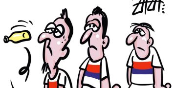 Taranto, la vignetta di Zaza
