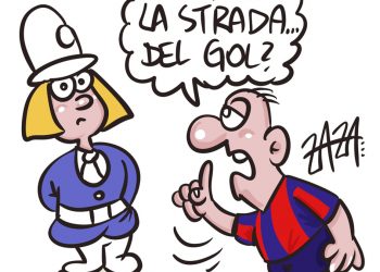 Taranto, la vignetta di Zaza