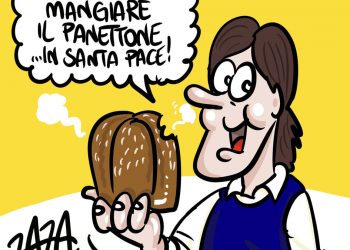 Taranto, la vignetta di Zaza
