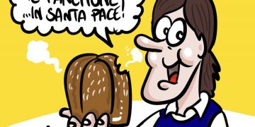 Taranto, la vignetta di Zaza