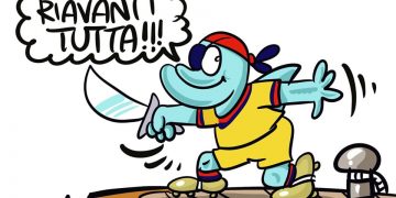 Taranto, la vignetta Zaza