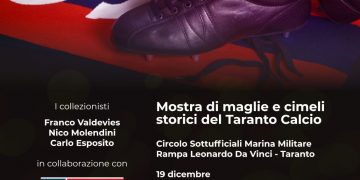 Taranto, mostra di maglie e cimeli storici
