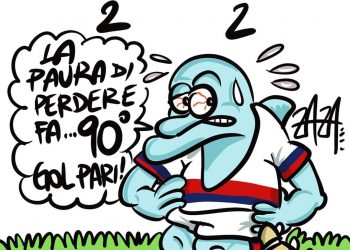 Taranto, la vignetta di Zaza