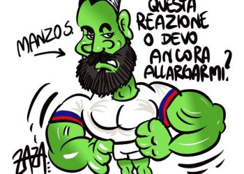 Taranto, la vignetta di Zaza