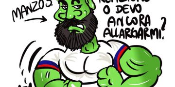 Taranto, la vignetta di Zaza