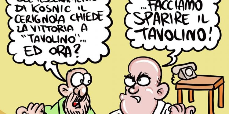 Taranto, la vignetta di Zaza