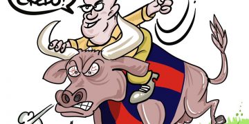 Taranto, la vignetta di Zaza