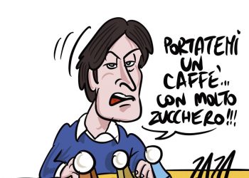 Taranto, la vignetta di Zaza