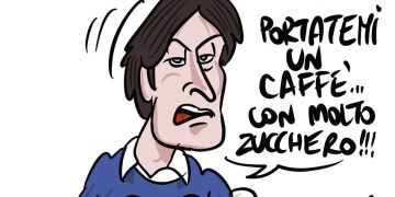 Taranto, la vignetta di Zaza