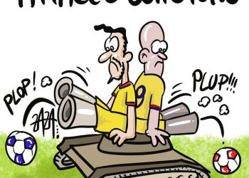 Taranto, la vignetta di Zaza