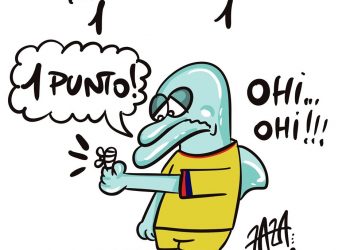 Taranto, la vignetta di Zaza