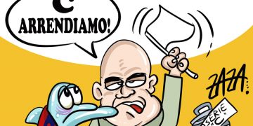 Taranto, la vignetta di Zaza