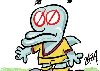Taranto, la vignetta di Zaza