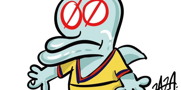 Taranto, la vignetta di Zaza