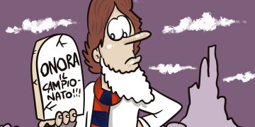 Taranto, la vignetta di Zaza