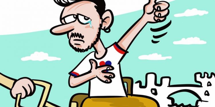 Taranto, la vignetta di Zaza