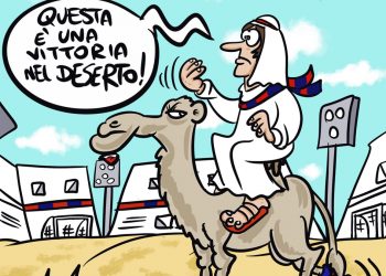 Taranto, la vignetta di Zaza