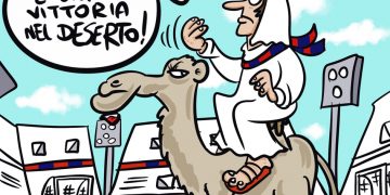 Taranto, la vignetta di Zaza