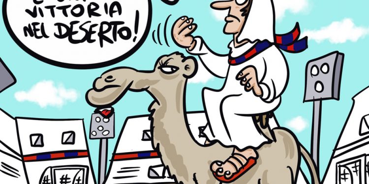 Taranto, la vignetta di Zaza