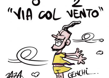 Taranto, la vignetta di Zaza