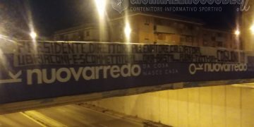 Taranto, un altro striscione per rimarcare la contestazione