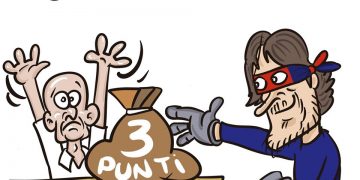Taranto, la vignetta di Zaza