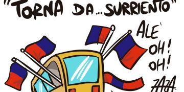 Taranto, la vignetta di Zaza