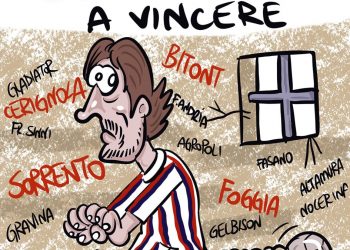 Taranto, la vignetta di Zaza