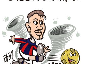 Taranto, la vignetta di Zaza