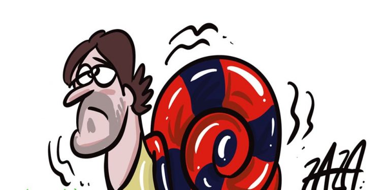 Taranto, la vignetta di Zaza