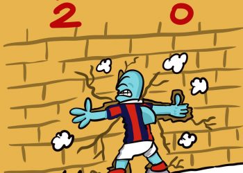 Taranto, la vignetta di Zaza