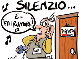 Taranto, la vignetta di Zaza