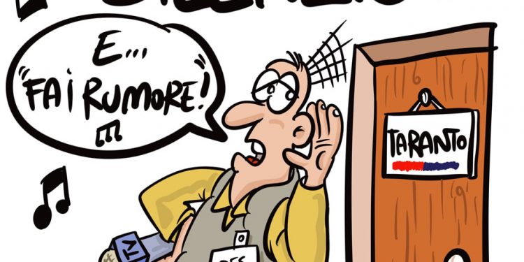 Taranto, la vignetta di Zaza
