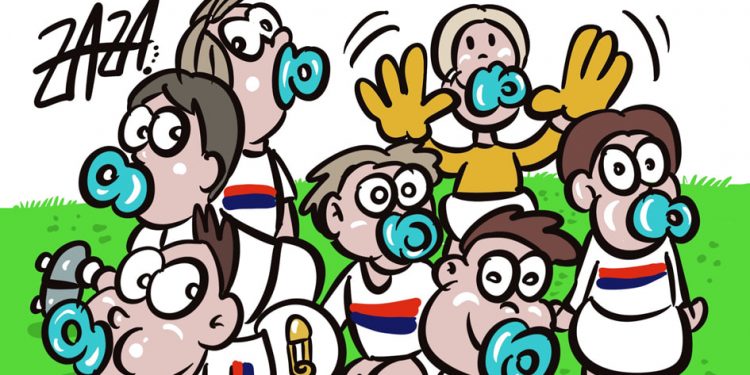 Taranto, la vignetta di Zaza