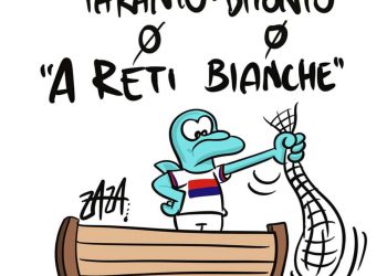 Taranto, la vignetta di Zaza