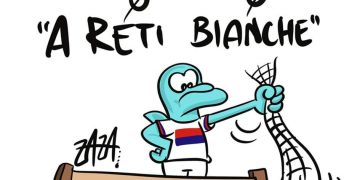 Taranto, la vignetta di Zaza