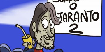 Taranto, la vignetta di Zaza