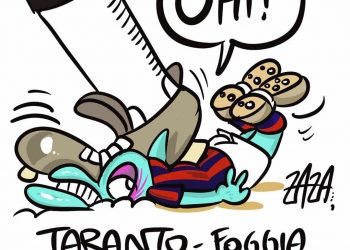 Taranto, la vignetta di Zaza