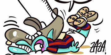 Taranto, la vignetta di Zaza