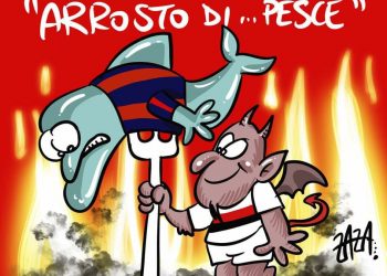 Taranto, la vignetta di Zaza