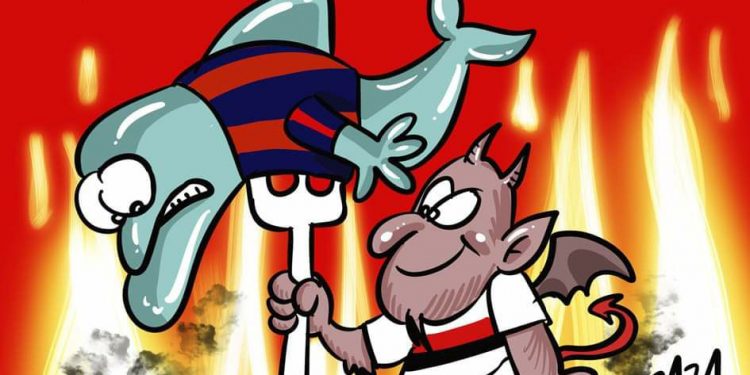 Taranto, la vignetta di Zaza