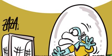 Taranto, la vignetta di Zaza