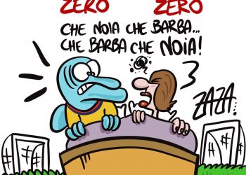 Taranto, la vignetta di Zaza