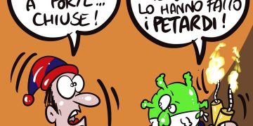 Taranto, la vignetta di Zaza