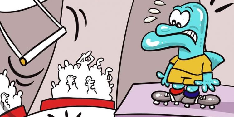 Taranto, la vignetta di Zaza