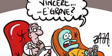 Taranto, la vignetta di Zaza
