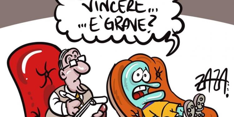 Taranto, la vignetta di Zaza