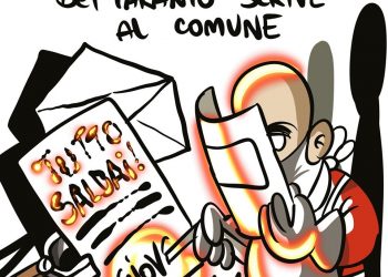 Taranto, la vignetta di Zaza